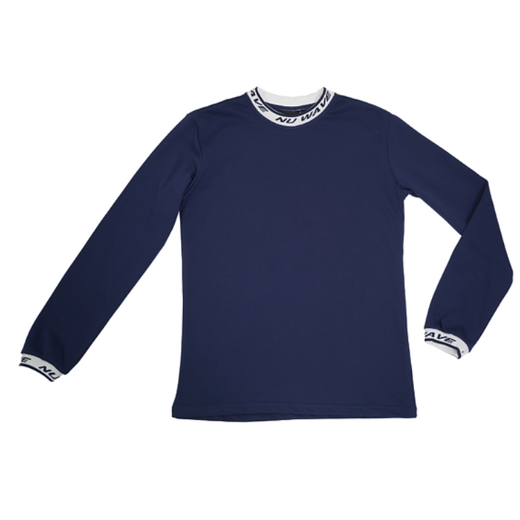 Navy Logo Collar Shirt