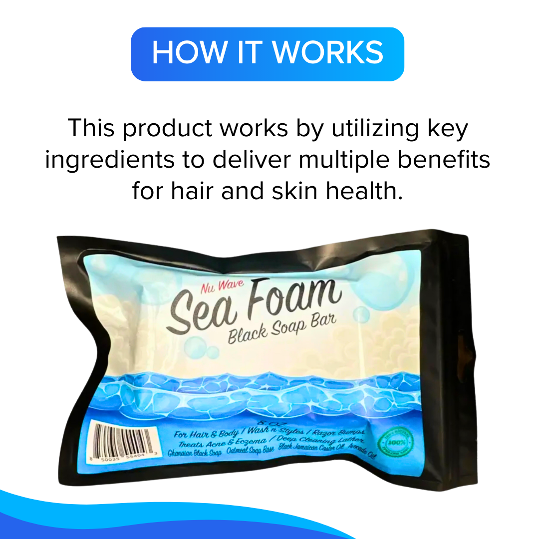 Sea Foam Black Soap Bar