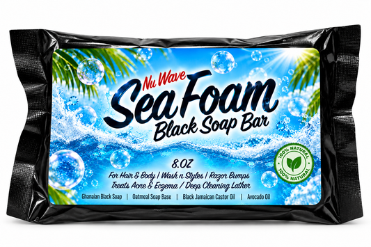 Sea Foam Black Soap Bar