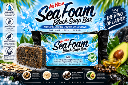 Sea Foam Black Soap Bar