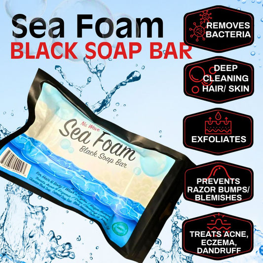 Sea Foam Black Soap Bar